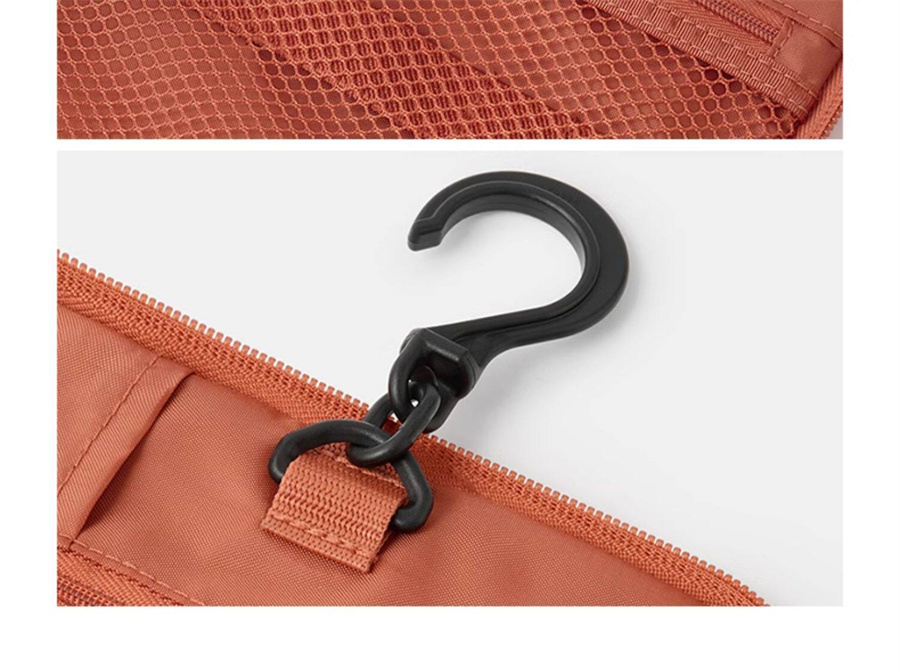 【Expédition directe du Japon】 Japon MUJI Fibre de polyester Boîte à outils pour le lavage du visage suspendue Portable de voyage Sac de toilette Gris 1 pièce