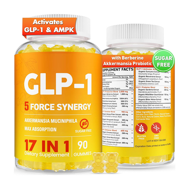 GLP-1 프로바이오틱스 & 가르시니아 캄보지아 구미 1 개