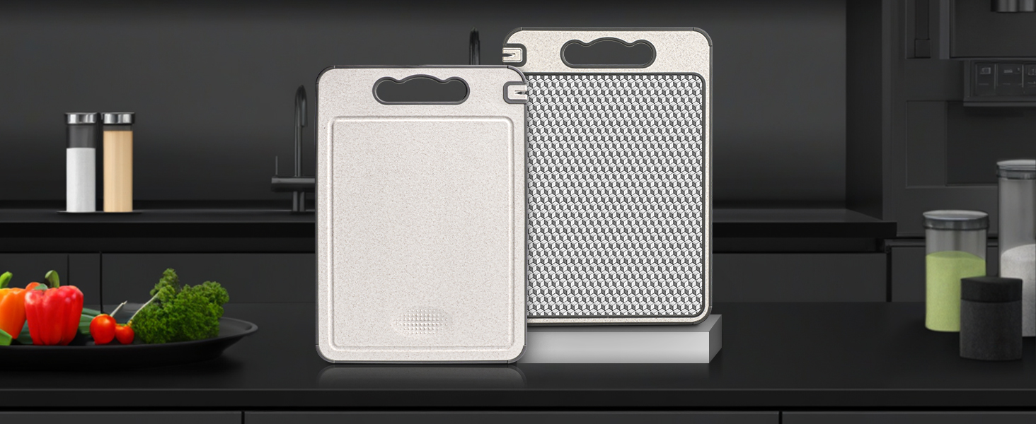 Stainless Steel Cutting Board for Kitchen, Non Toxic Non Slip Cutting Board