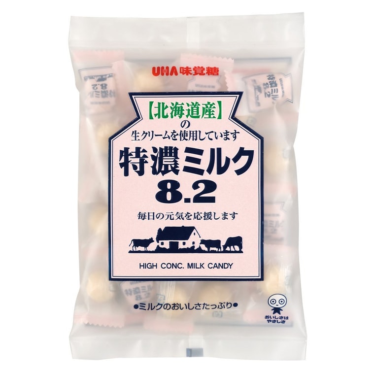 商品詳情 - DHL直髮【日本直郵】日本悠哈/UHA味覺糖 特濃牛奶糖8.2北海道產奶油使用 88g - image0