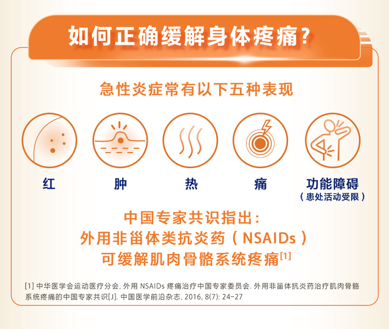扶他林 双氯芬酸二乙胺乳胶剂  缓解关节痛  腰痛  肌肉痛  肩颈痛  20g/支