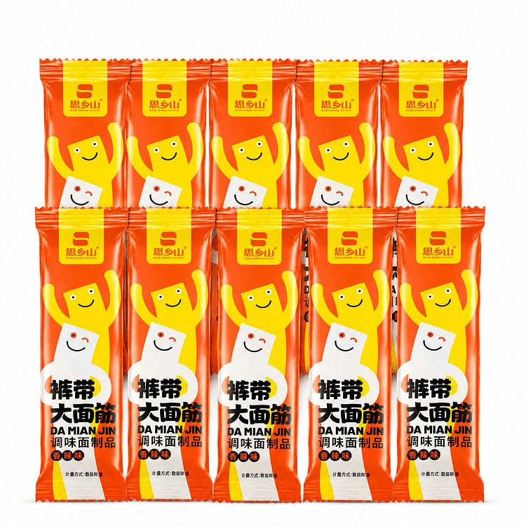 思乡山裤带大面筋辣条小包装*10 75 克