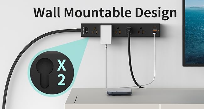 Wall Mounted Power Strip