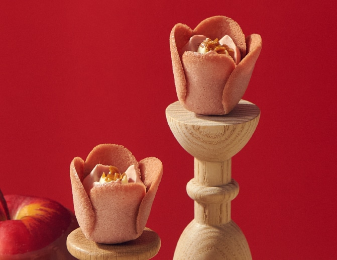 〈チューリップローズ〉の魅力が楽しめる