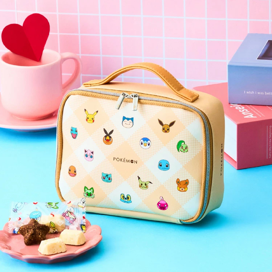 【日本直郵】 日本 POKEMON 寶可夢 情人節限定 化妝收納包 巧克力 5個入/包