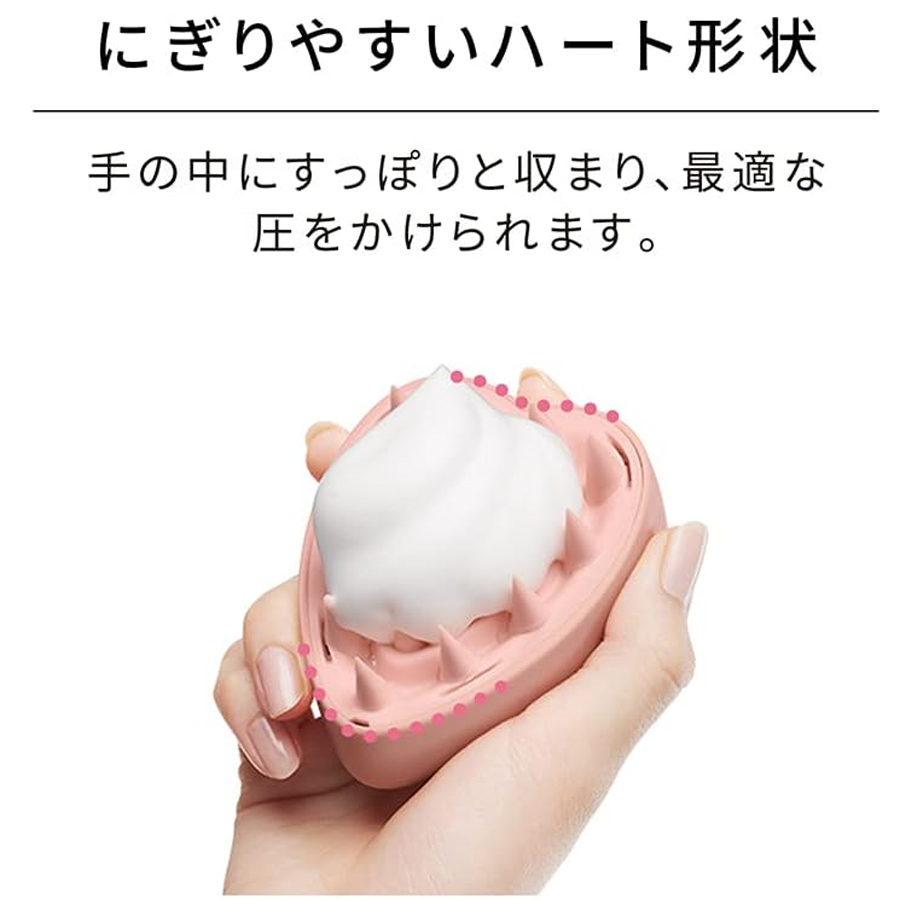 【Expédition directe du Japon】 REFA Japon Soin du cuir chevelu Peigne de massage du cuir chevelu en forme de cœur Portable sec et humide 1 pièce Or rose mat