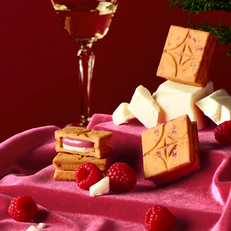 【日本直郵】日本 press butter sand 東京車站人氣網紅 覆盆子白巧克力夾心曲奇 5枚入