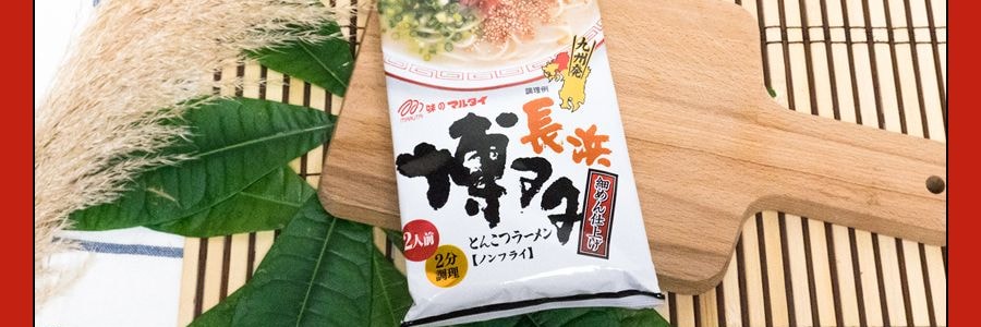 日本MARUTAI 博多豚骨汤风味拉面 2人份 185g