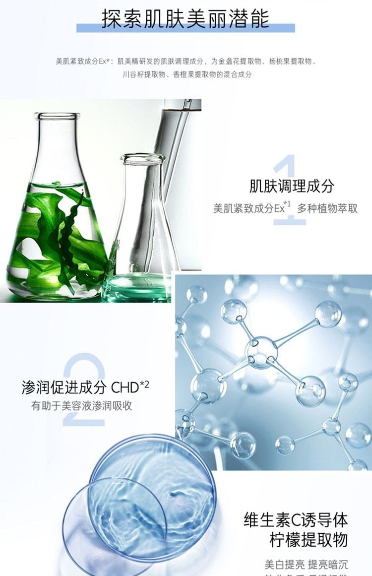 【日本直郵】日本嘉娜寶 KRACIE 肌美精3D 超浸透高濃度玻尿酸美白面膜 4片 藍色