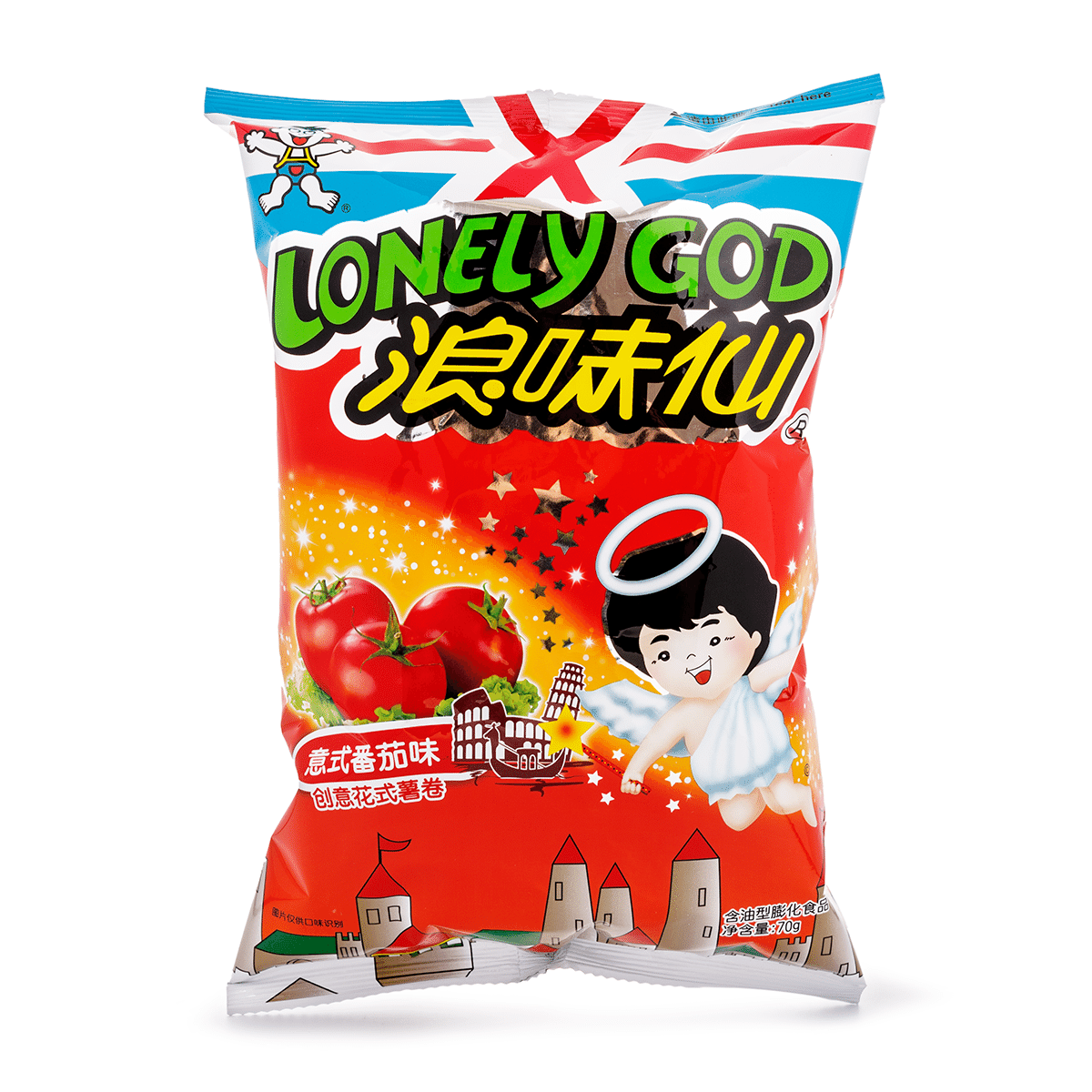 旺旺 浪味仙薯卷 意式番茄味 70 克