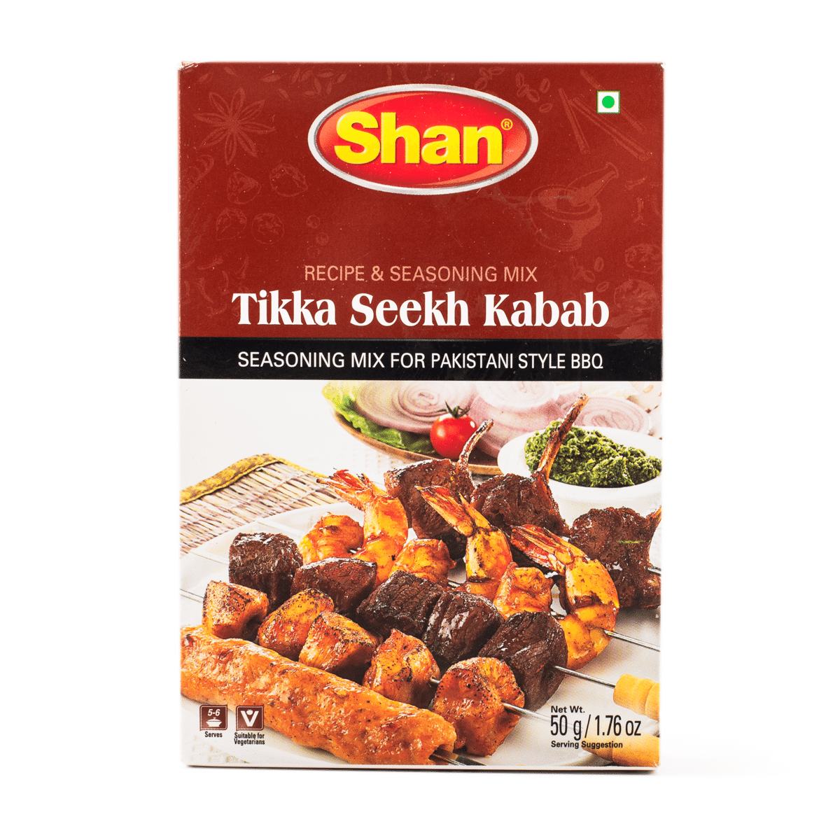Shan Tikka Seekh Kabab BBQ Spice Mix 1.76 oz