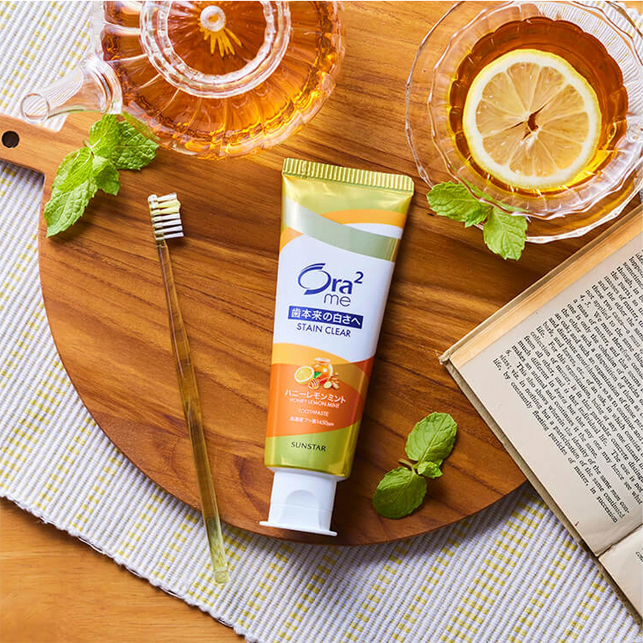 【日本直郵】 日本 SUNSTAR ORA2 皓樂齒 深層清潔牙膏 蜂蜜檸檬口味 130g