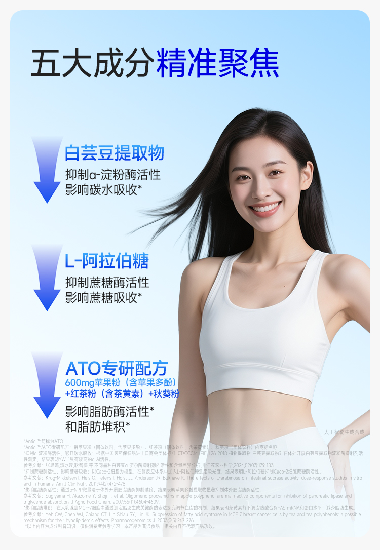 White Kidney Bean Pre Meal Control Tablet Compression Candy#Green Grape Jasmine 20 pieces