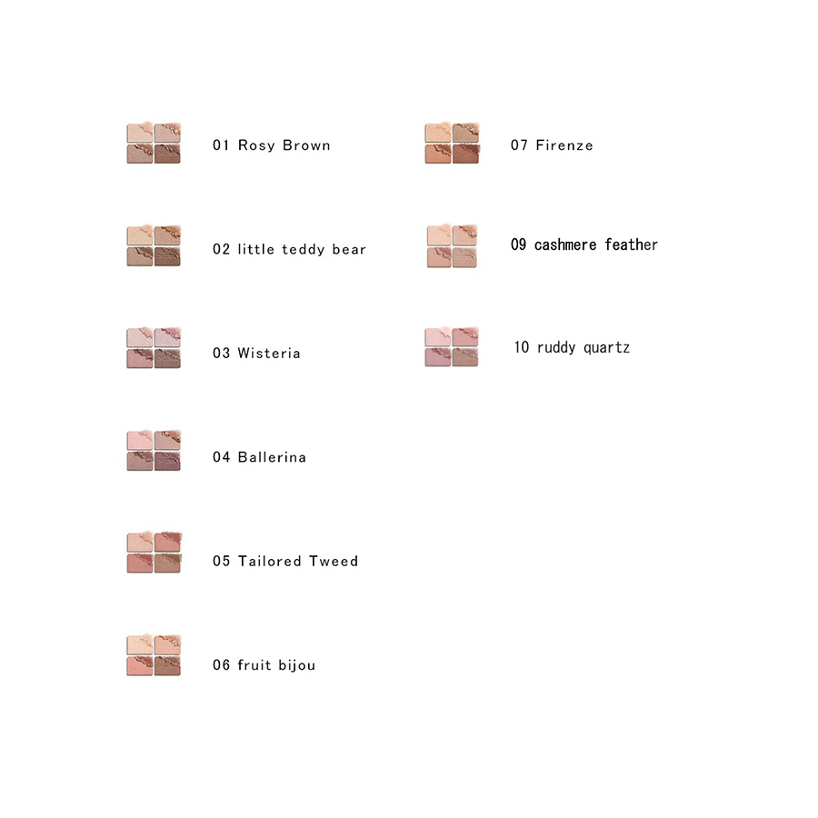 DECORTE Eyeshadow Palette Shade 10 ruddy quartz 5 g - Weee!