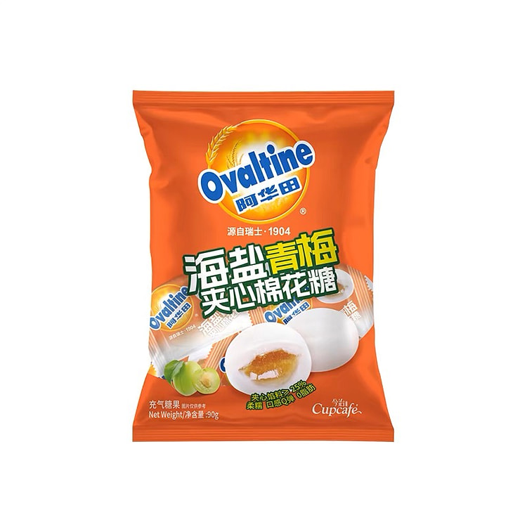 阿华田海盐青梅夹心棉花糖90g