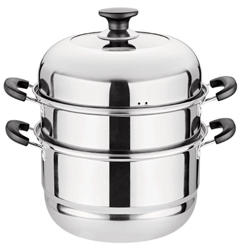 奥丁(adneny) AO-29 奥佳堡系列 不锈钢三层蒸锅 多用途锅 28cm 单套装