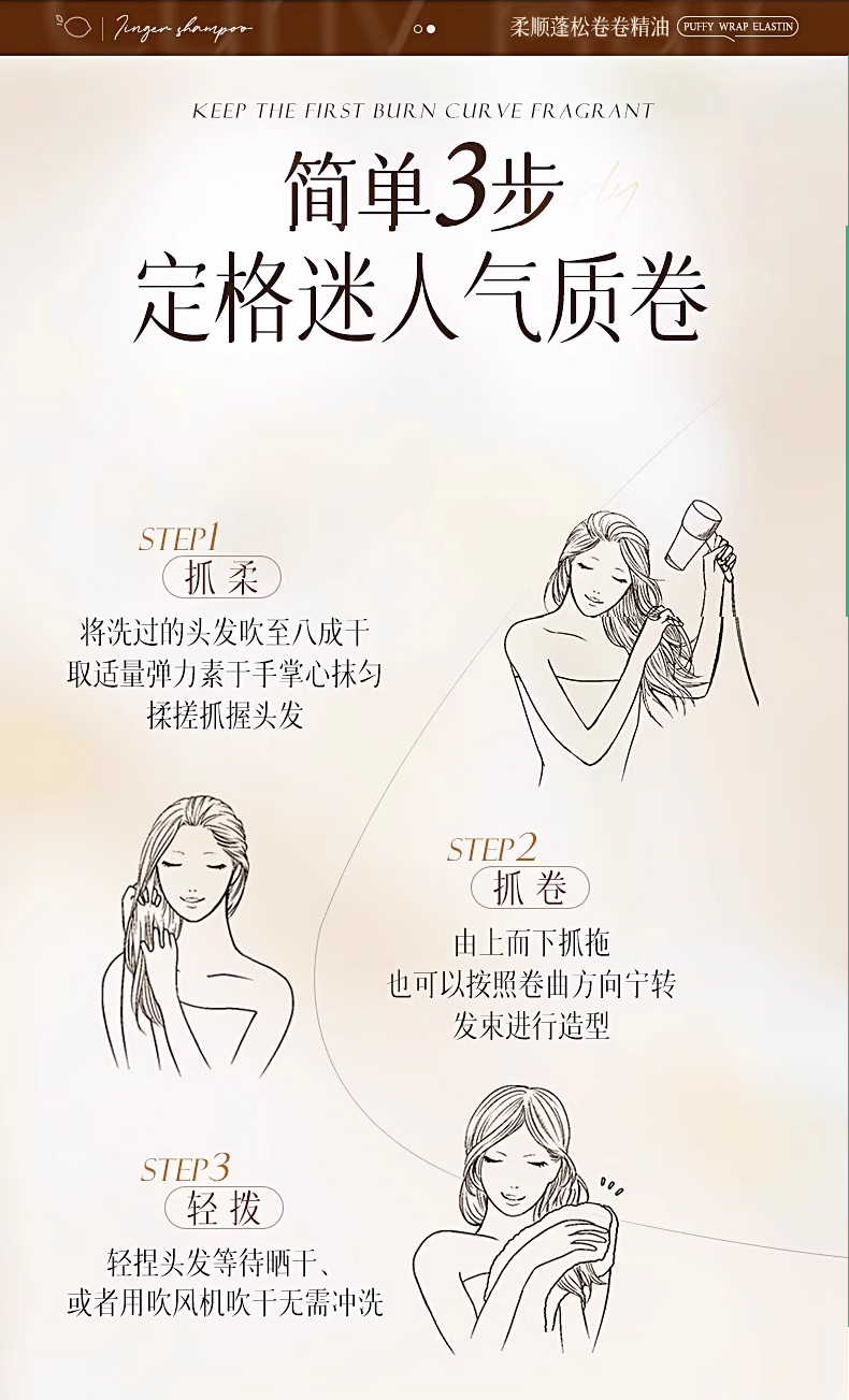 FLOWERWAY 柔顺篷松卷卷精油72ml