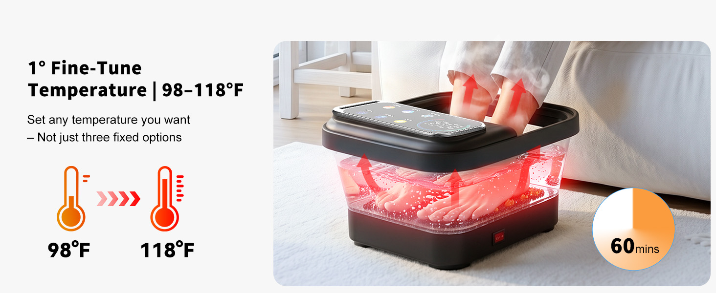 foot spa bath massager with heat