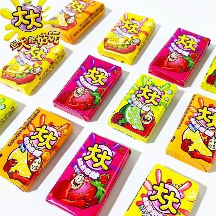 【中國直郵】 大大 泡泡糖混合口味兒童懷舊童年糖果休閒零食【26片約104g】 1