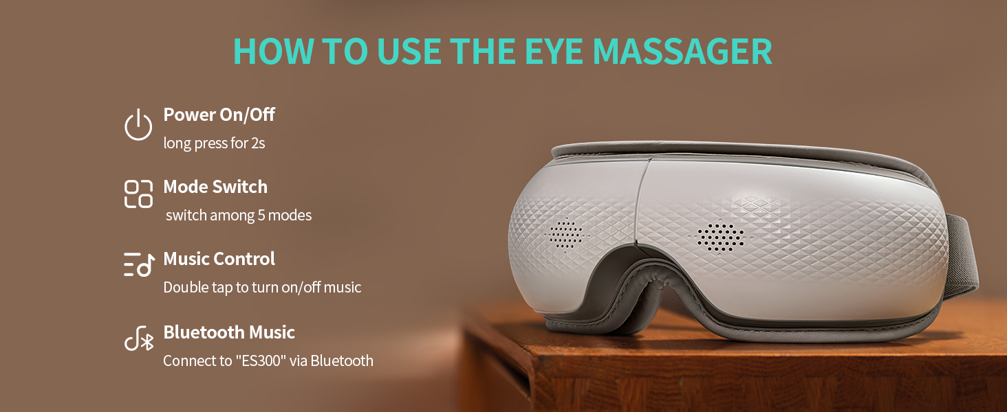 how to use the eye massager