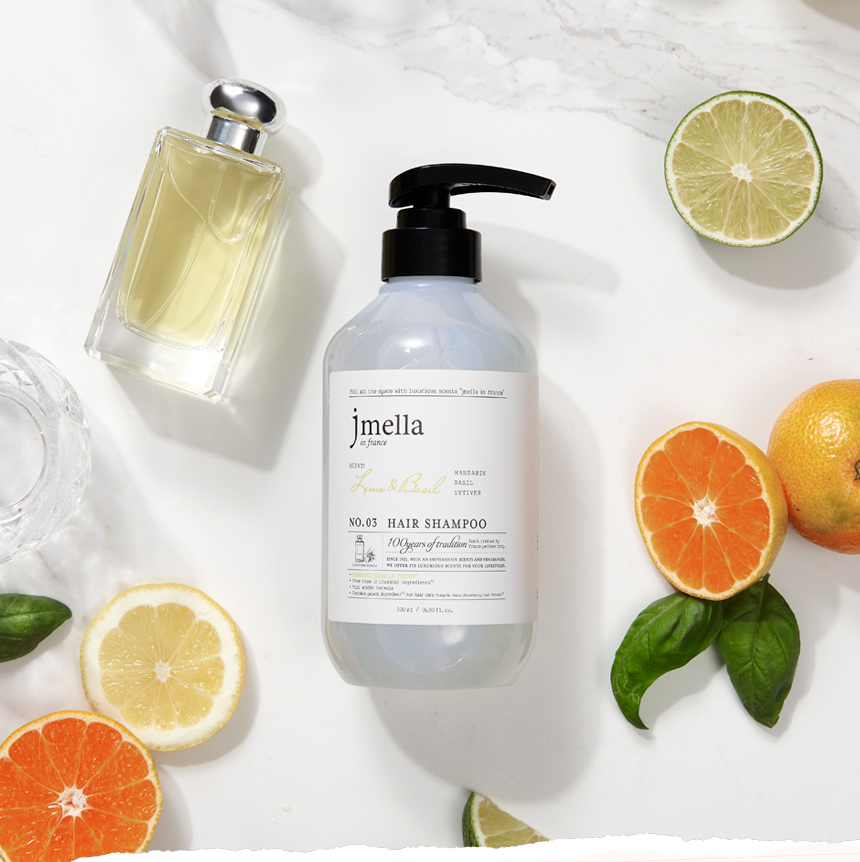 JMELLA In France Lime & Basil 03 Hair Shampoo 500ml + Treatment 500ml