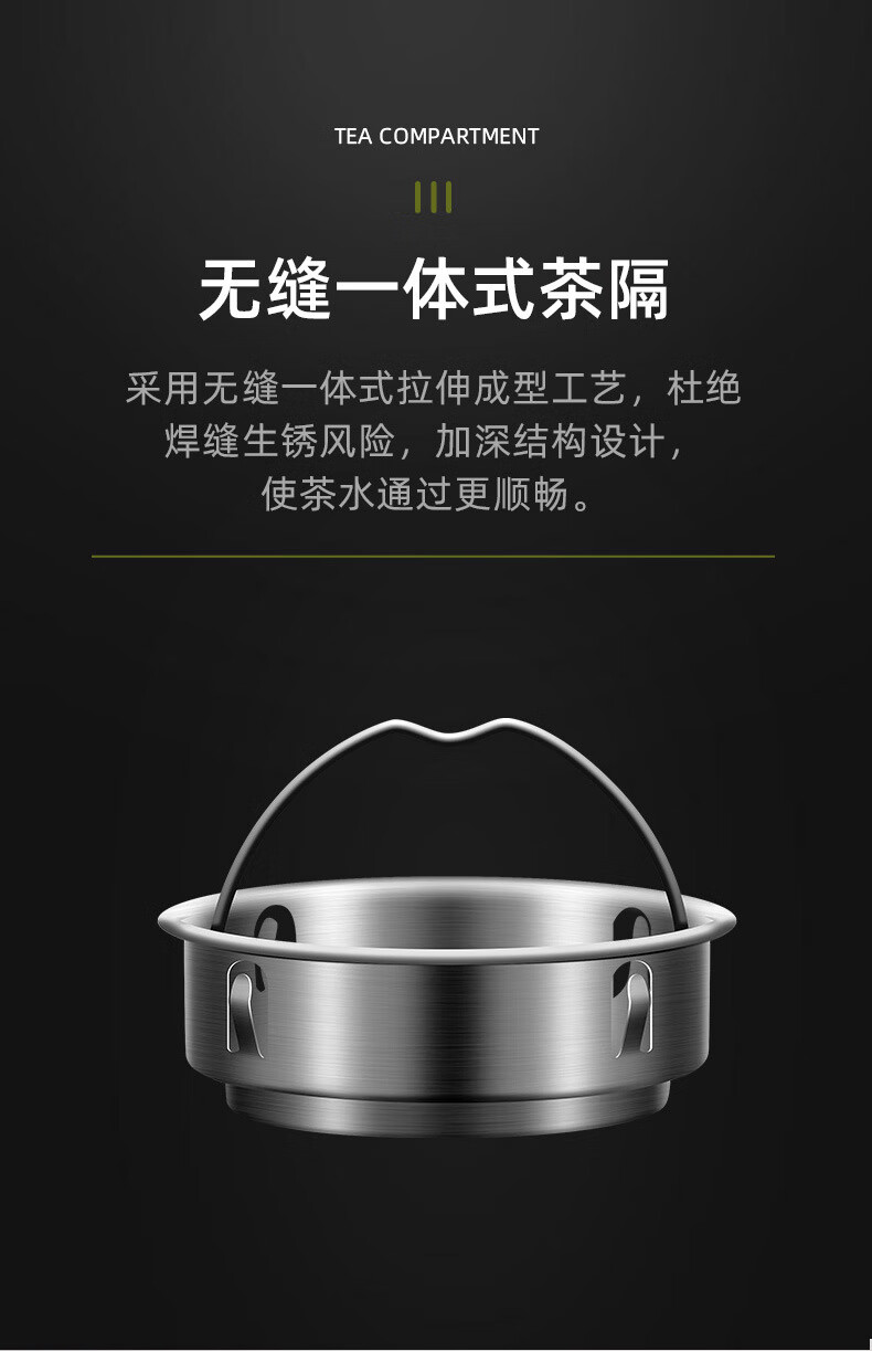 明霞 雙層玻璃水杯便攜透明帶蓋耐高溫綠茶杯300ML