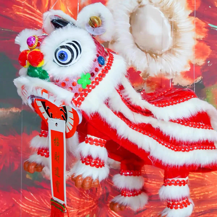 醒狮玩具提线木偶白红色 1 箱