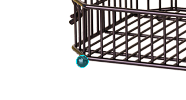 2 Tier Fruit Basket for Kitchen Counter，