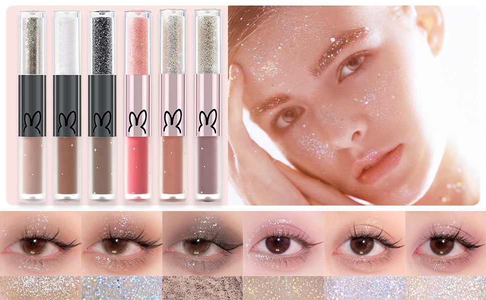liquid matte and glitter eyeshadow