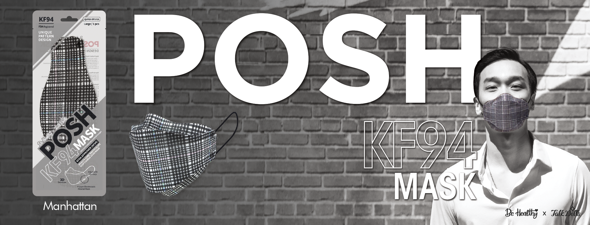 POSH KF94 Mask Manhattan