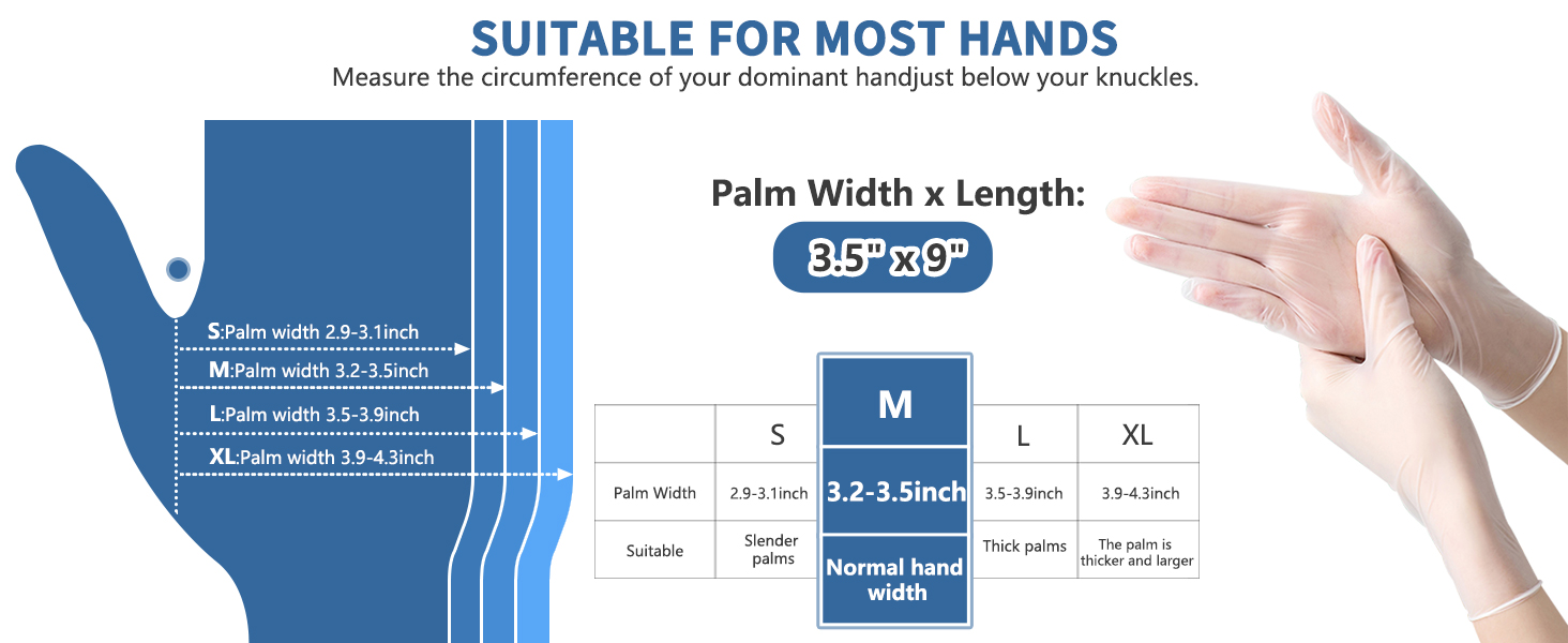 Clear Vinyl Gloves