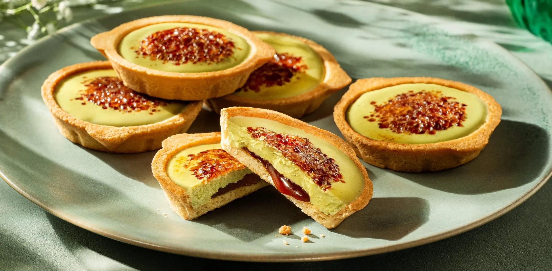 Tokyo Limited BRULEE MERIZE Pistachio Cream Tart 5 Pieces - Yami.com