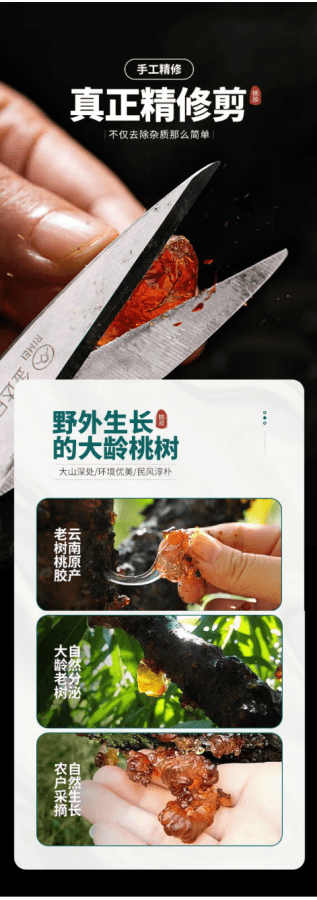 中國 南京同仁堂Nanjing Tongrentang桃膠 1瓶 220g 國貨品牌