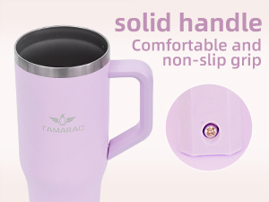 40 oz Tumbler with Handle and Straw Lid