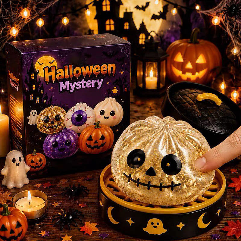 Halloween Squishy Skull Stress Relief Toy 1 each