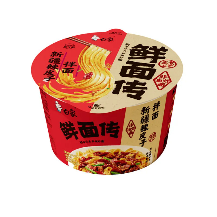 白象鮮面伝 新疆辣皮子拌麺115.8g 115 グラム