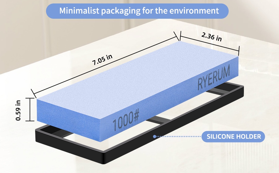 Sharpening Stone, Single sided whetstone, knife sharpener stone with a precision
