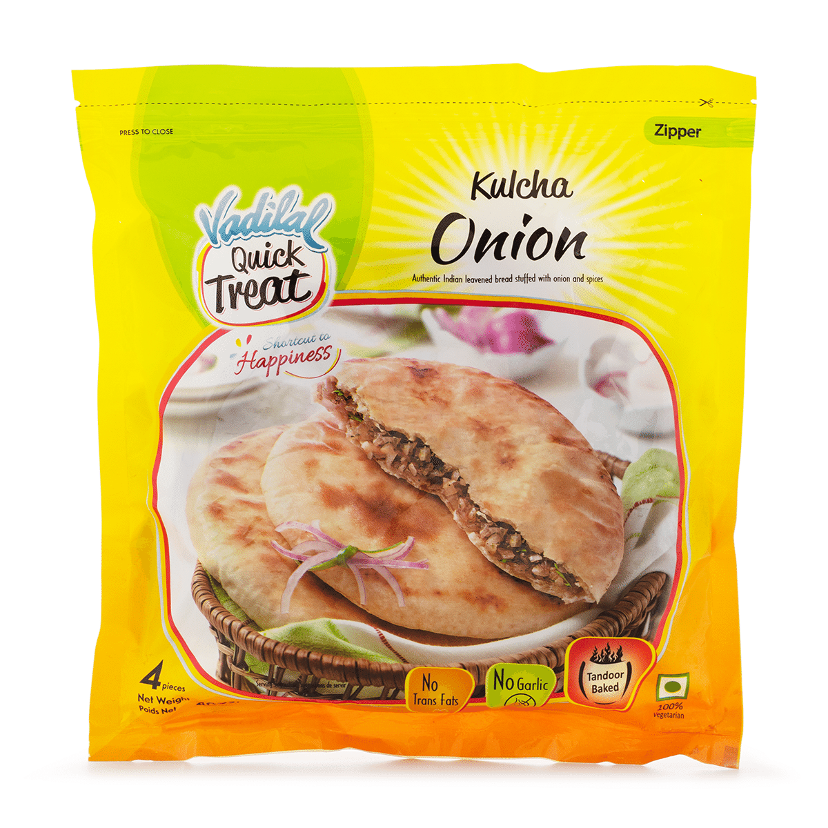 Kulcha de Cebola Vadilal 400 g