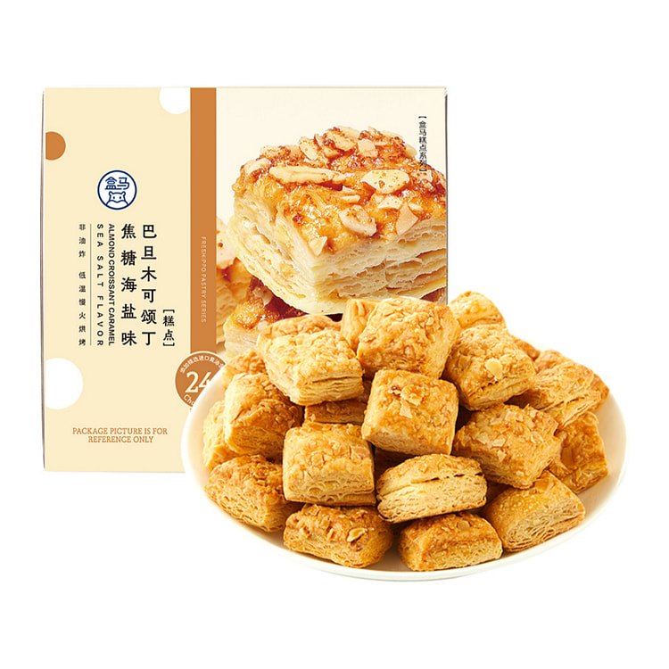 盒马 巴旦木可颂丁 焦糖海盐味 180g 180 克