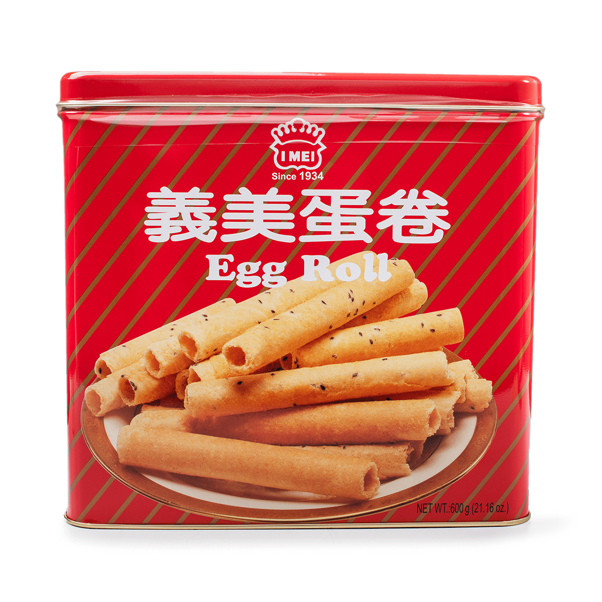 義美 蛋卷桶禮盒(芝麻蛋卷+原味蛋卷) 600 克