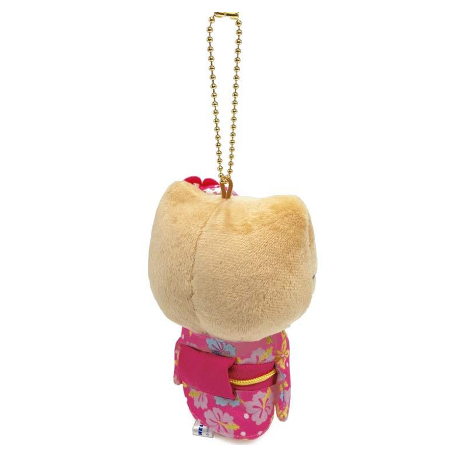 [Livraison directe du Japon] Sanrio Japon Hello Kitty poupée en peluche couleur blé kimono porte-clés pendentif 1 pièce