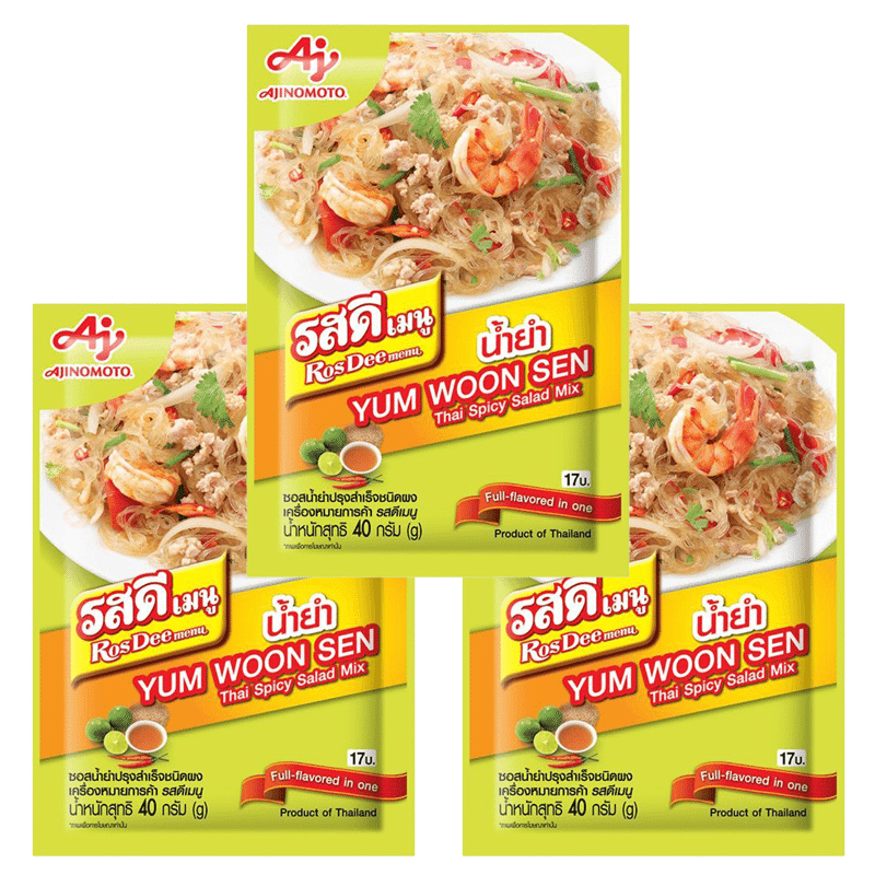 Ros Dee Thai Sour & Spicy Mix 60g x3 180 g