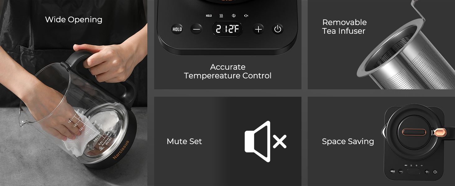 带浸泡器的散装茶壶