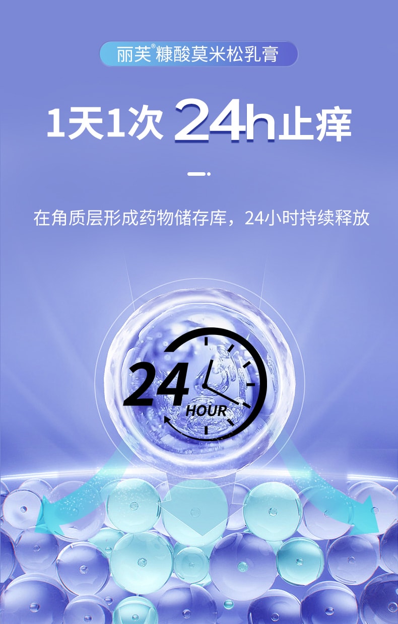 【中國直郵】麗芙 糠酸莫米鬆  軟膏溼疹膏藥凝膠止癢抑菌皮膚乳膏   18g
