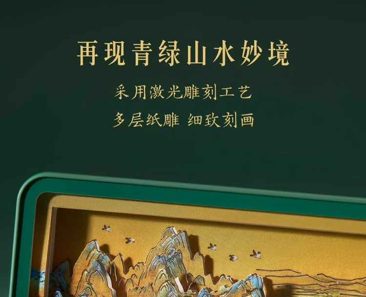 故宫博物院文创礼物千里江山纸雕冰箱贴小夜灯- Weee!