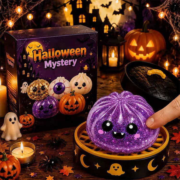 ハロウィン もちもちスクイーズトイ デーモンゴーストストレス解消おもちゃ 1 個