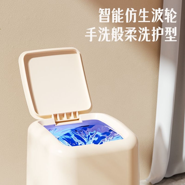 商品详情 - 【中国直邮】 亲太太 内衣裤洗衣机家用迷你小型半自动洗脱一体 13L银灰色 - image2