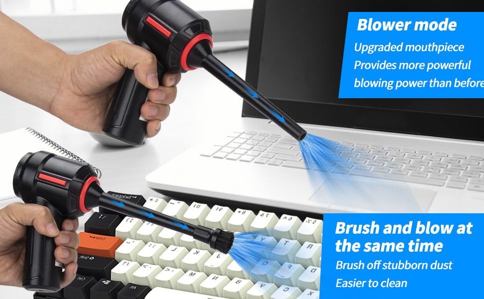 Meudeen device does not leave any mess behind after cleaning as the Meudeen electric air duster prov