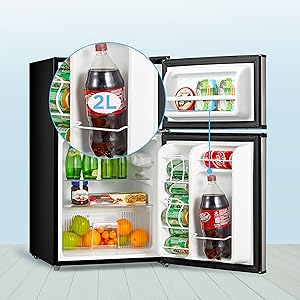 可拆卸擱板和2L 瓶架