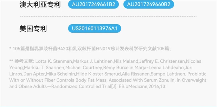 【中國直郵】萬益藍WonderLab  益生菌B420大人腸胃益生元凍乾粉  30瓶